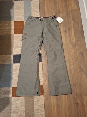 NWT Ride Women's Olive Green/Gray Roxhill Ski/Snowboarding Pants (Size M)